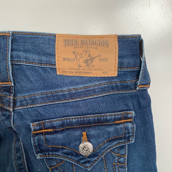 True Religion Blue Super Skinny Jeans 